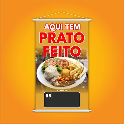 Imagem de Banner Aqui Tem Prato Feito Preço Restaurante Grande