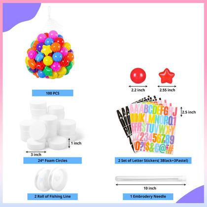 Imagem de Banner de festa STARBOLO My Birthday Era com 134 peças de decoração