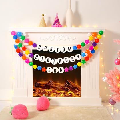 Imagem de Banner de festa STARBOLO My Birthday Era com 134 peças de decoração