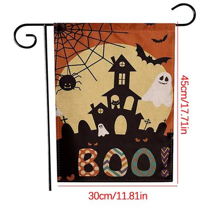 Imagem de Banner de jardim de Halloween com impressão frente e verso Banner ao ar livre 30,5 x