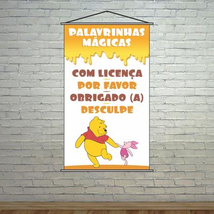 Imagem de Banner Escolar Pedagógico Palavrinhas Mágicas 120x65cm