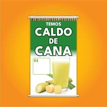 Imagem de Banner Temos Caldo de Cana Preço Bebida Lona Grande