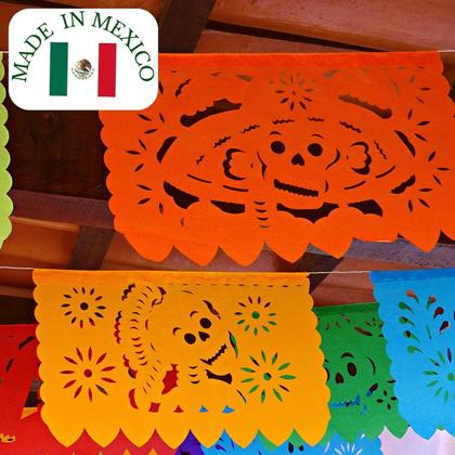 Imagem de Banners Papel Picado, pacote com 5 suprimentos para o Dia dos Mortos