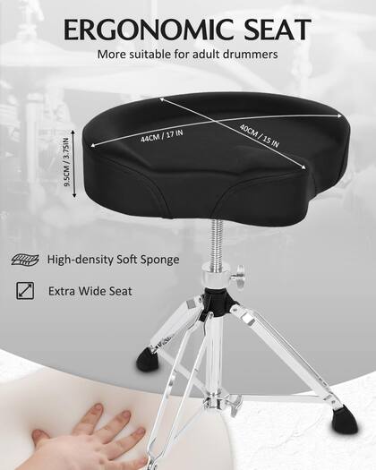 Imagem de Banqueta acolchoada giratória ajustável STRICH SDB-30 Drum Throne