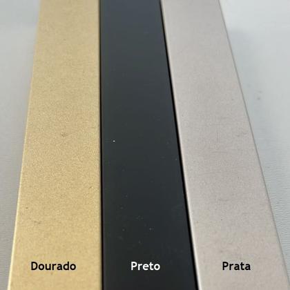 Imagem de Banqueta Alabama com Estofado Várias Cores Base Aço Dourado Tam P - Datelli Design