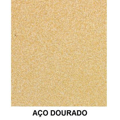 Imagem de Banqueta Alabama com Estofado Várias Cores Base Aço Dourado Tam P - Datelli Design
