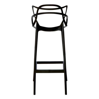 Imagem de Banqueta Allegra Preta Polipropileno Cozinha Bar Bistrô Bancada