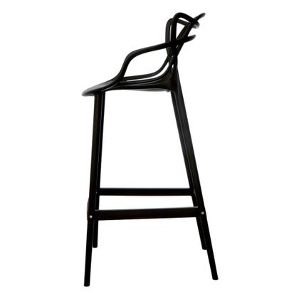 Imagem de Banqueta Allegra Preta Polipropileno Cozinha Bar Bistrô Bancada