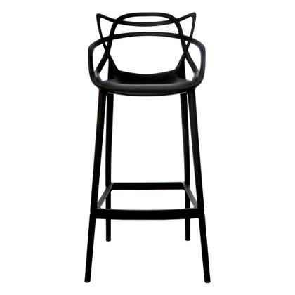 Imagem de Banqueta Allegra Preta Polipropileno Cozinha Bar Bistrô Bancada