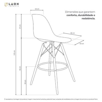 Imagem de Banqueta Alta Charles Eames Eiffel 133BPP