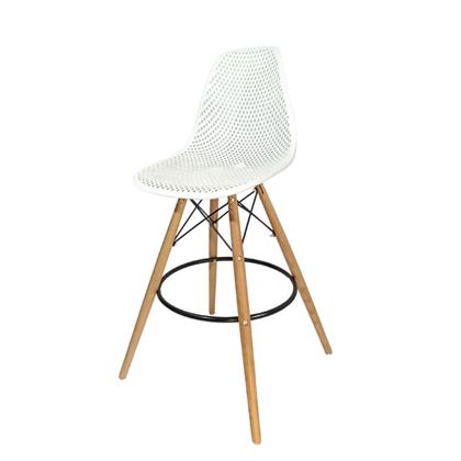 Imagem de Banqueta Alta ColmeiaCharles Eames Eiffel 133PPF BRANCA