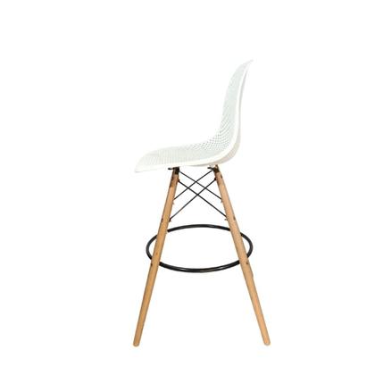 Imagem de Banqueta Alta ColmeiaCharles Eames Eiffel 133PPF BRANCA