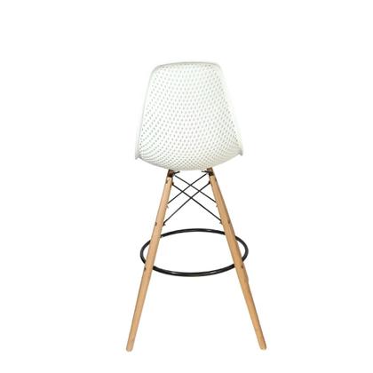 Imagem de Banqueta Alta ColmeiaCharles Eames Eiffel 133PPF BRANCA
