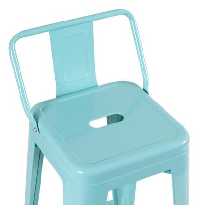 Imagem de Banqueta alta Iron Tolix com encosto - 76 cm -