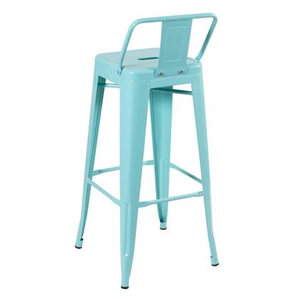 Imagem de Banqueta alta Iron Tolix com encosto - 76 cm -