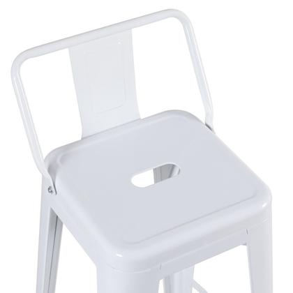 Imagem de Banqueta alta Iron Tolix com encosto - 76 cm -