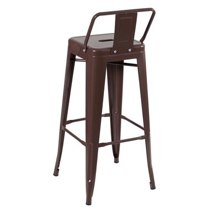 Imagem de Banqueta alta Iron Tolix com encosto - 76 cm -