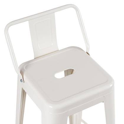 Imagem de Banqueta alta Iron Tolix com encosto - 76 cm -