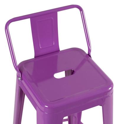 Imagem de Banqueta alta Iron Tolix com encosto - 76 cm -