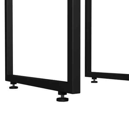 Imagem de Banqueta Alta Para Cozinha Sala de Jantar Hanna L02 Preto Suede Bege - Lyam Decor