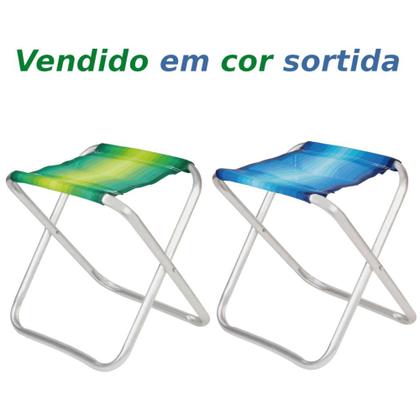 Imagem de Banqueta Banco Dobravel Praia Camping Pesca Aluminio Mor