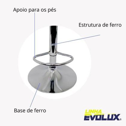 Imagem de Banqueta Banco Eiffel Preta Design Moderno Conforto e Sofisticação para Ambientes Cozinha Churrasqueira Sala