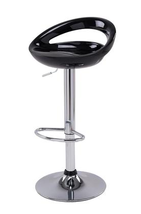 Imagem de Banqueta Bar Meia Lua Preta