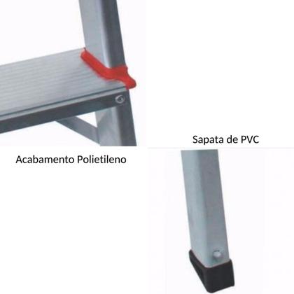 Imagem de Banqueta Bilateral Apolo Aluminio 1 Degrau