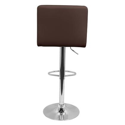 Imagem de Banqueta Confort Gomos Estofada Couro Giratória c/ regulagem