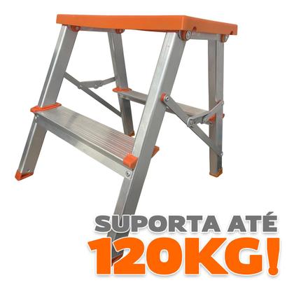 Imagem de Banqueta de Alumínio Bilateral 2 Degraus