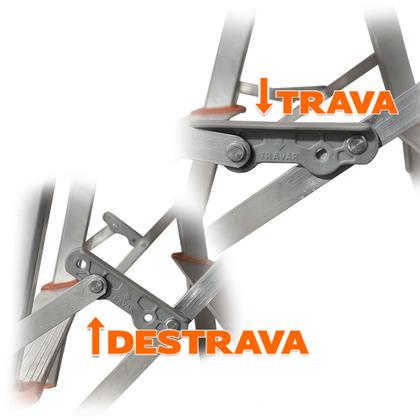 Imagem de Banqueta de Alumínio Bilateral 3 Degraus