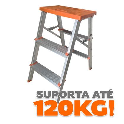 Imagem de Banqueta de Alumínio Bilateral 3 Degraus