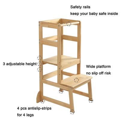 Imagem de Banqueta de Cozinha Wiifo com Altura Ajustável para Crianças