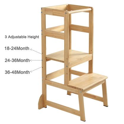 Imagem de Banqueta de Cozinha Wiifo com Altura Ajustável para Crianças