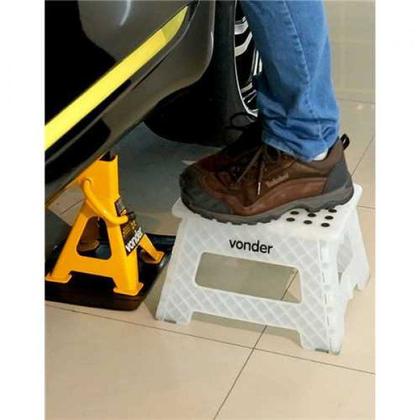 Imagem de Banqueta De Plástico Dobrável 220mm Reforçada Com Alça 150KG