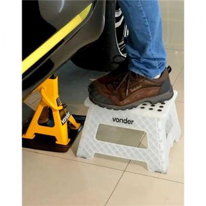 Imagem de Banqueta De Plástico Dobrável 220mm Reforçada Com Alça 150KG