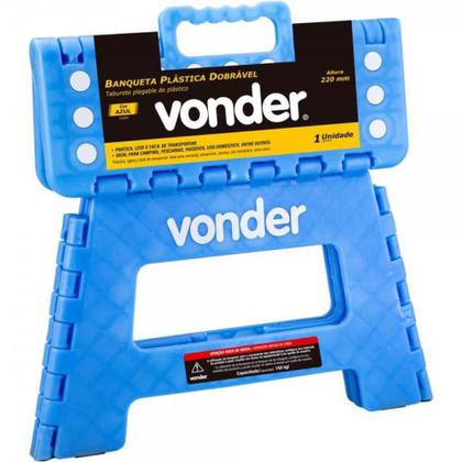 Imagem de Banqueta De Plástico Dobrável 220mm Reforçada Com Alça 150KG