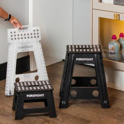 Imagem de Banqueta De Plástico Dobrável 220mm Reforçada Com Alça 150KG