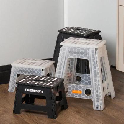 Imagem de Banqueta De Plástico Dobrável 220mm Reforçada Com Alça 150KG