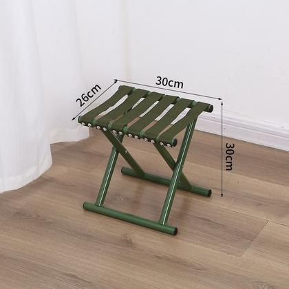 Imagem de Banqueta dobrável, cadeira portátil dobrável de metal verde