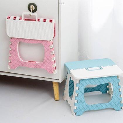 Imagem de Banqueta Dobrável Infantil Banquinho Portátil Reforçado