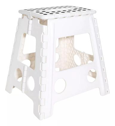 Imagem de Banqueta Dobrável Portátil Banco Retrátil Plástico Multiuso 45cm
