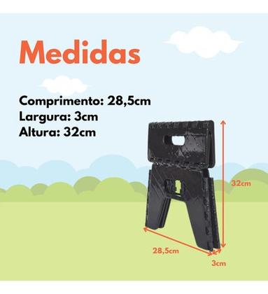 Imagem de Banqueta Dobrável Preta Arqplast