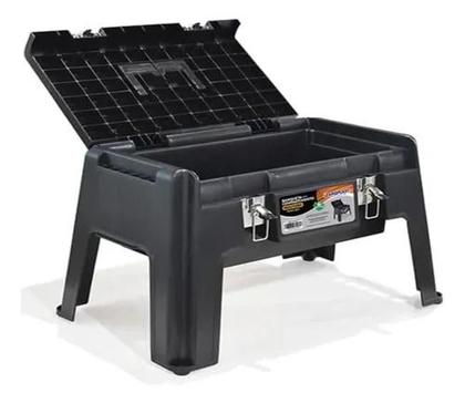 Imagem de Banqueta e Maleta Plástica Com Compartimento Multiuso Ferramenta