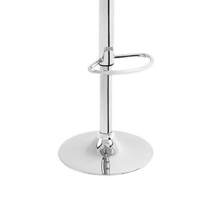 Imagem de Banqueta Eiffel Evolux BC2023 Branca Giratória Regulagem Altura Estofada Design Eames 100kg