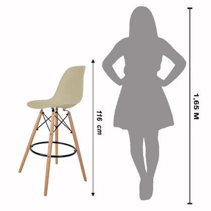 Imagem de Banqueta Eiffel Nude Cozinha Sala de Estar Jantar Mesa de Jantar Área de Lazer Recepção Decoração