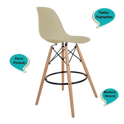 Imagem de Banqueta Eiffel Nude Cozinha Sala de Estar Jantar Mesa de Jantar Área de Lazer Recepção Decoração