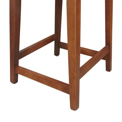 Imagem de Banqueta Gabi Encosto Anatômico c/ Telinha Sextavada e Assento Estofado c/ 68cm Altura - Amêndoa