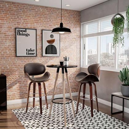 Imagem de Banqueta Giratória Helmond Marrom