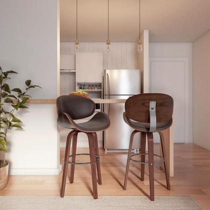 Imagem de Banqueta Giratória Helmond Marrom